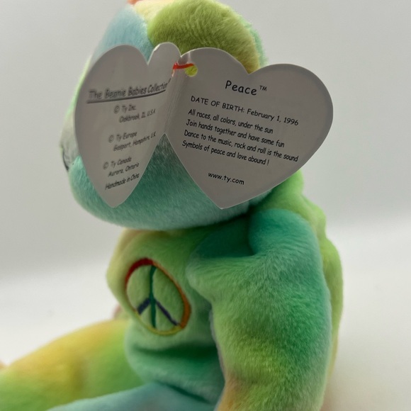 Peace Bear TY - Picture 4 of 4